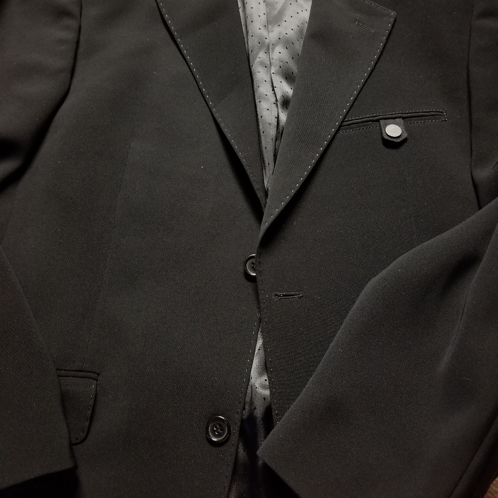 HAUPT BLACK MEN'S BLAZER  42R